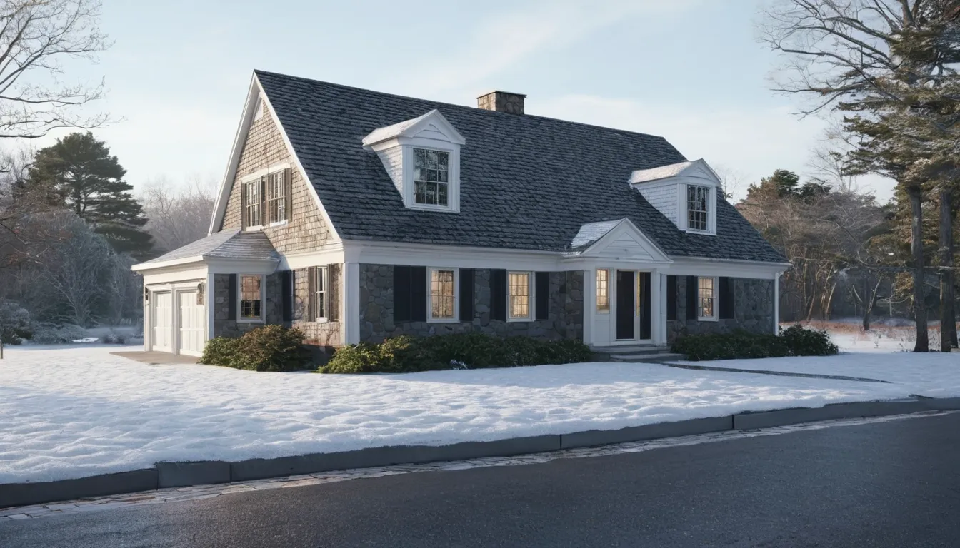 A cozy older home near Yonkers on a snowy day
