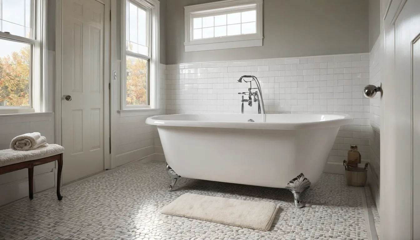 A bright bathroom in a Yonkers home with a walk-in tub, its side door open, and a grab bar beside it